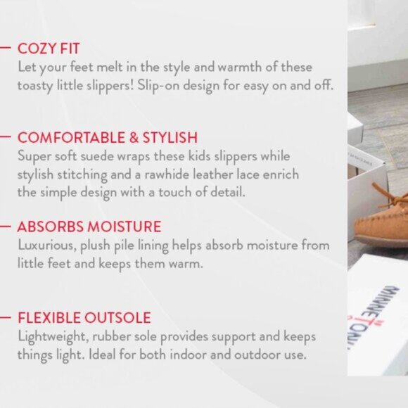 Minnetonka Cassie Slippers for Kids Dark Brown/Cream - Picture 7 of 7